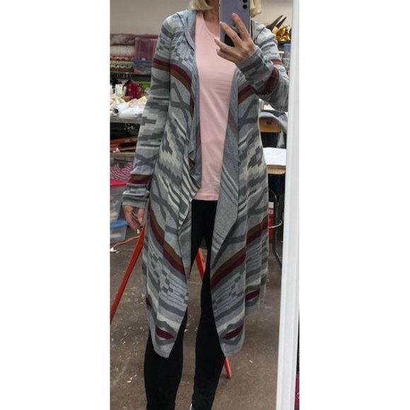 Long Cardigan Aztec Sweater by Stetson - Picture 4 of 5